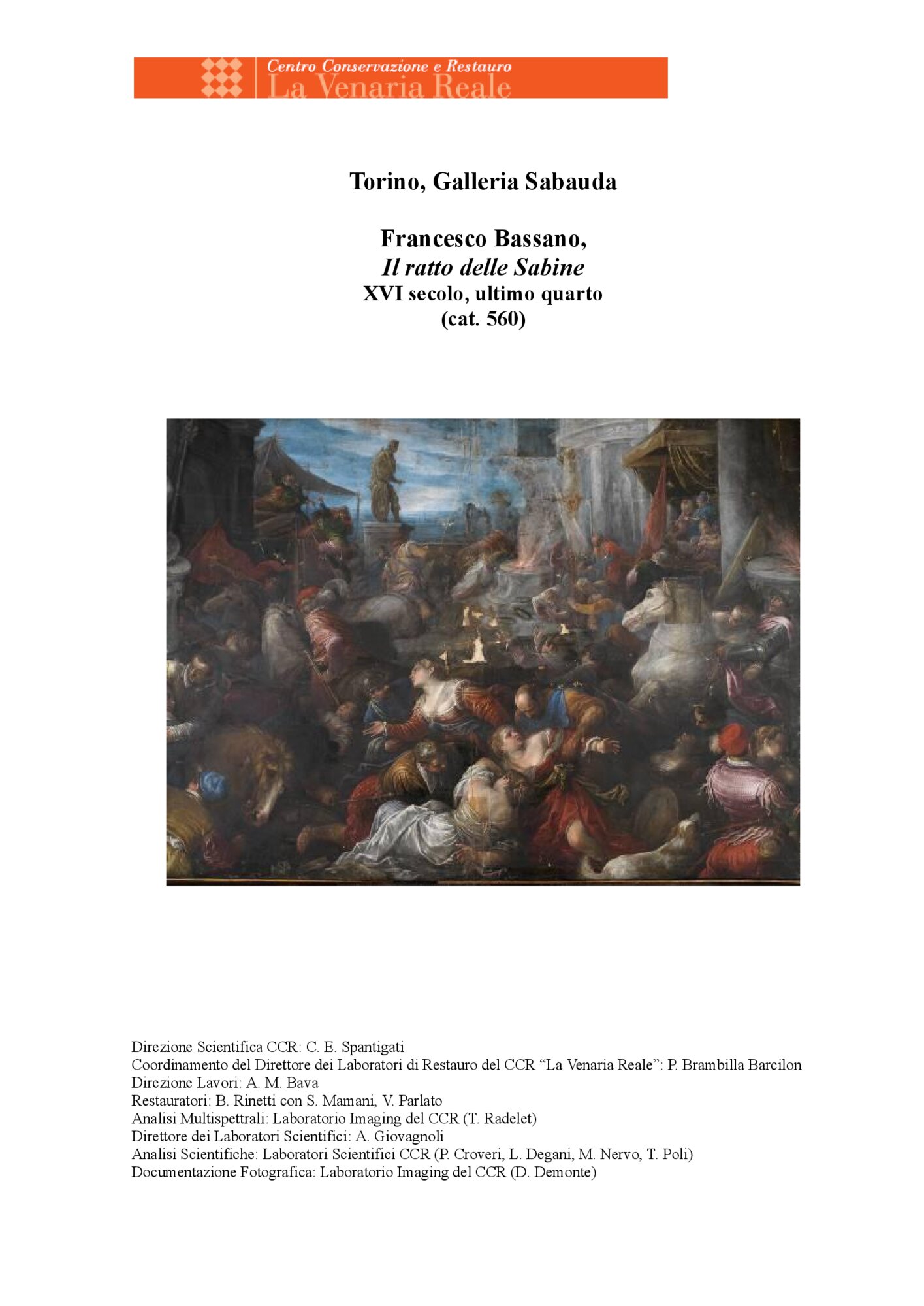 59mc05-TE-2008_Turin, Galleria Sabauda, F. Dal Ponte (Bassano), Il ratto delle Sabine, cat. 560