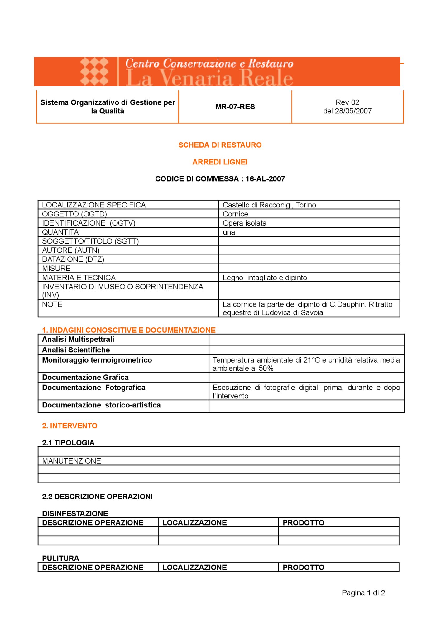 Frame restoration card
