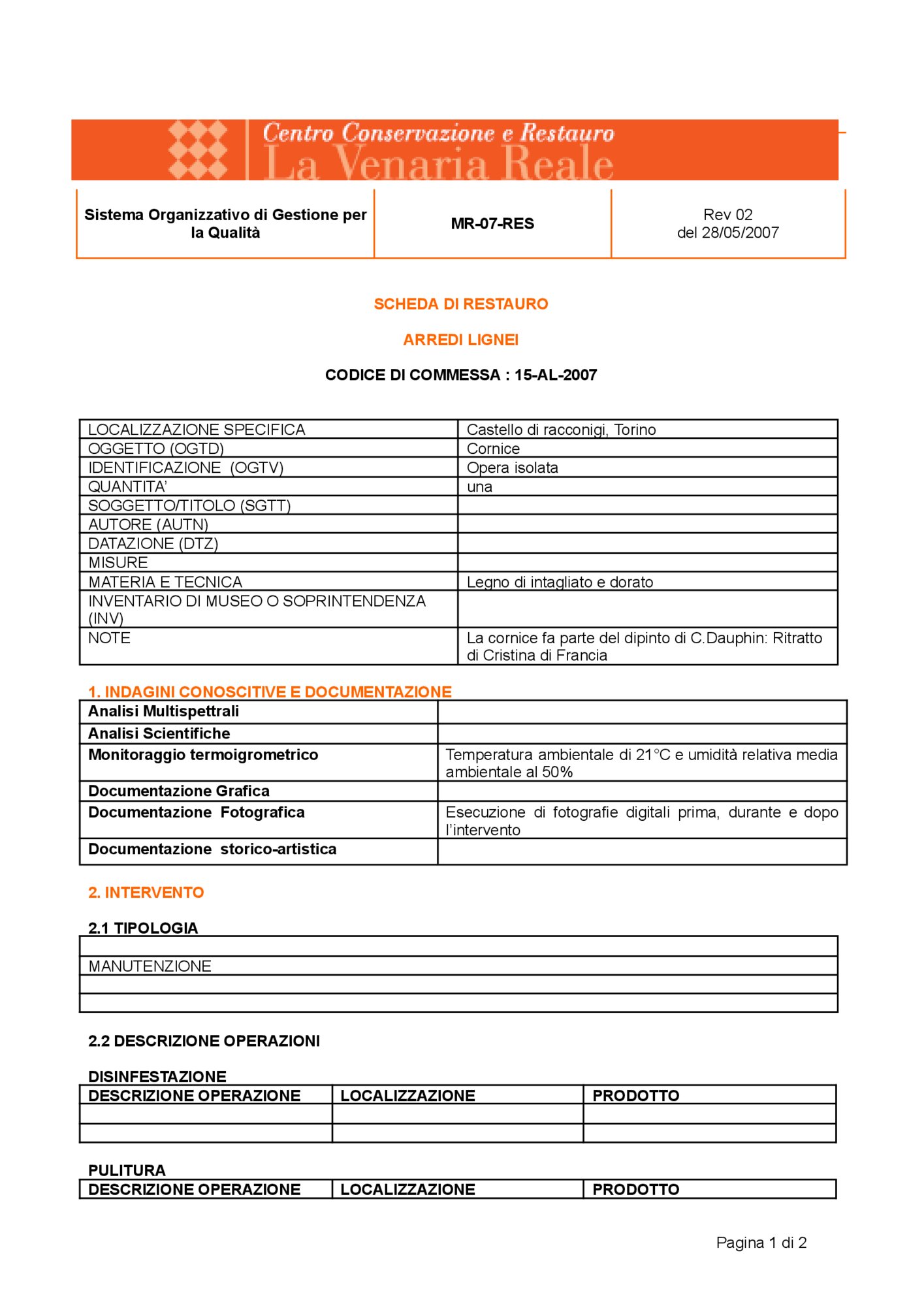Frame restoration card