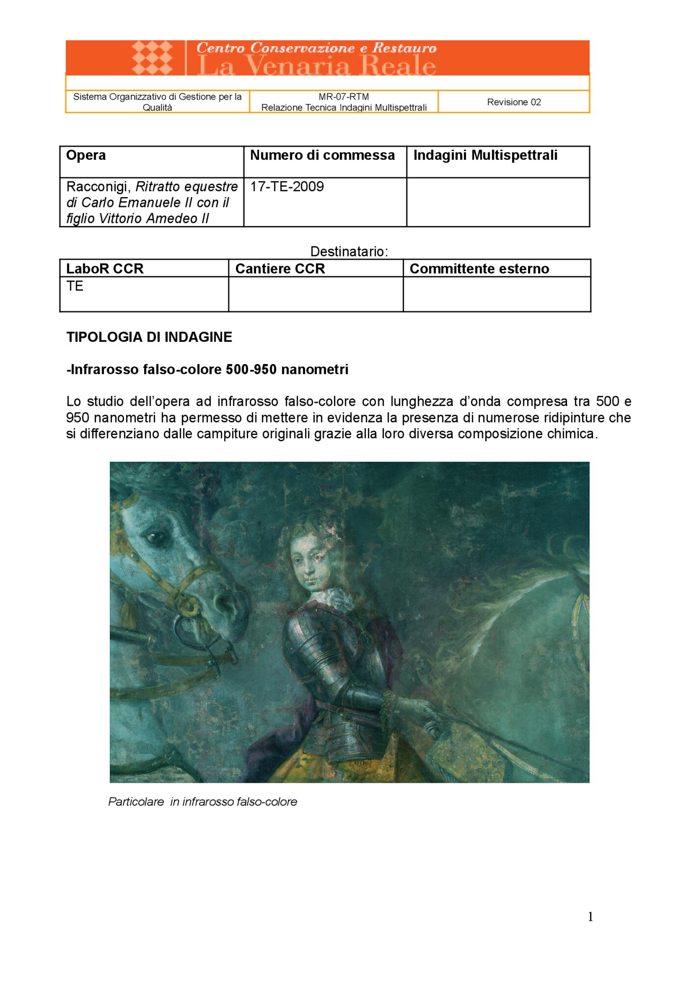 Technical Report on Multispectral Investigations