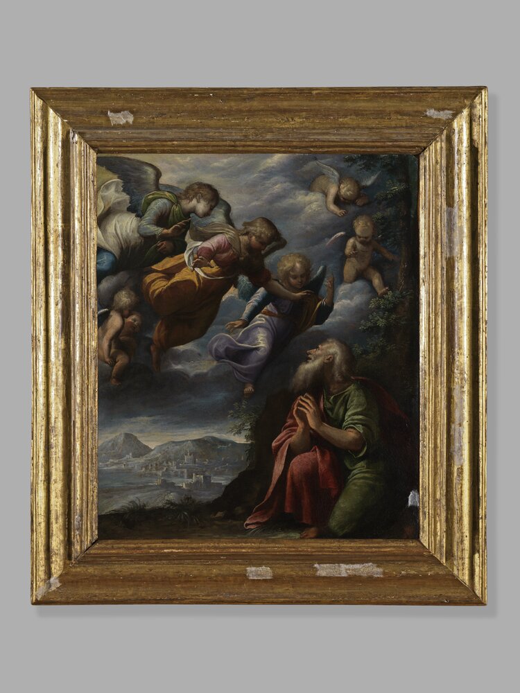 21mc033-TA-2008_Turin, Galleria Sabauda, G. Caccia said Moncalvo, Abraham and the three angels, inv. 1088