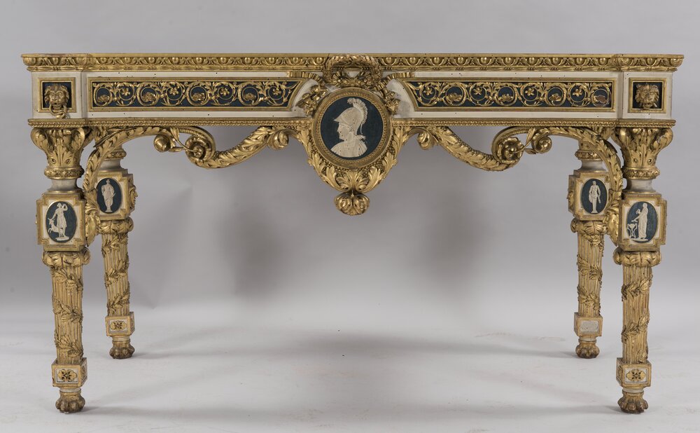7mc05-AL-2017_Nichelino, Palazzina di Caccia di Stupinigi, G. M. Bonzanigo, Tavoli, inv. 1143, 1144