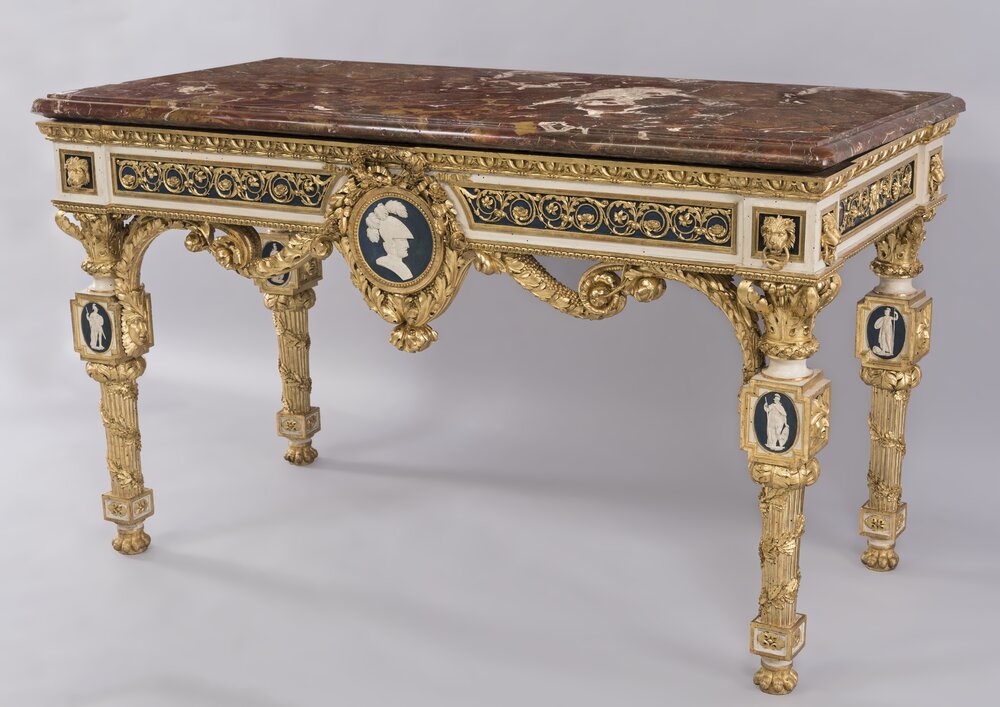 Palazzina di Caccia di Stupinigi, Bonzanigo, Tavoli invv. 1143, 1144 - dopo il restauro