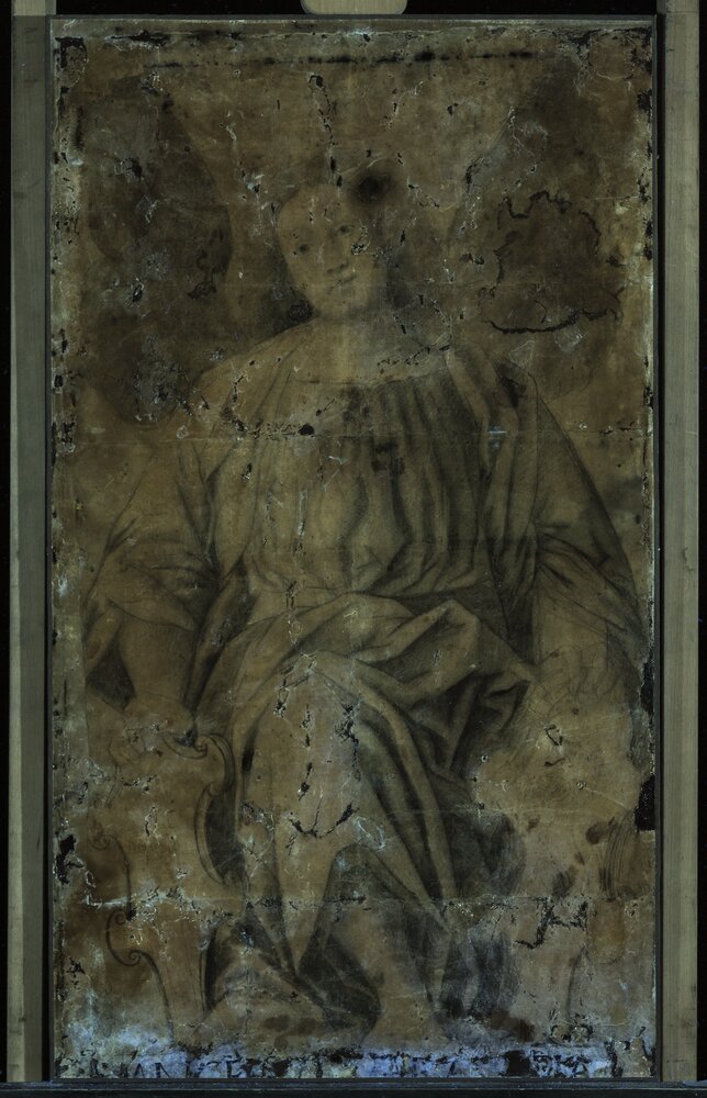 Torino, Pinacoteca Accademia Albertina, G. Ferrari, Arcangelo, inv. 337 - analisi UV