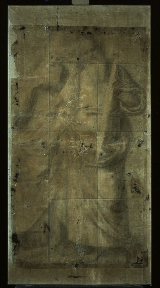 Torino, Accademia Albertina, G. Ferrari,  Sant’Agabio e San Paolo, inv. 302 - analisi UV