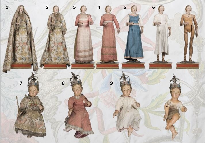 Bormio, Collegiata dei SS. Gervasio e Protasio, Madonna vestita con Bambino - durante il restauro