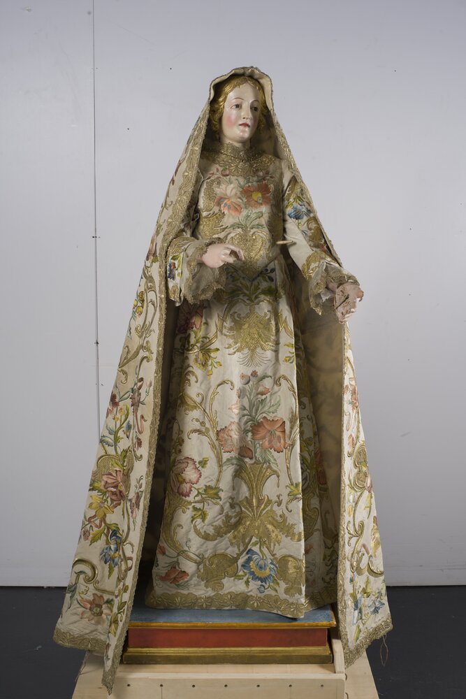 Bormio, Collegiata dei SS. Gervasio e Protasio, Madonna vestita - dopo il restauro