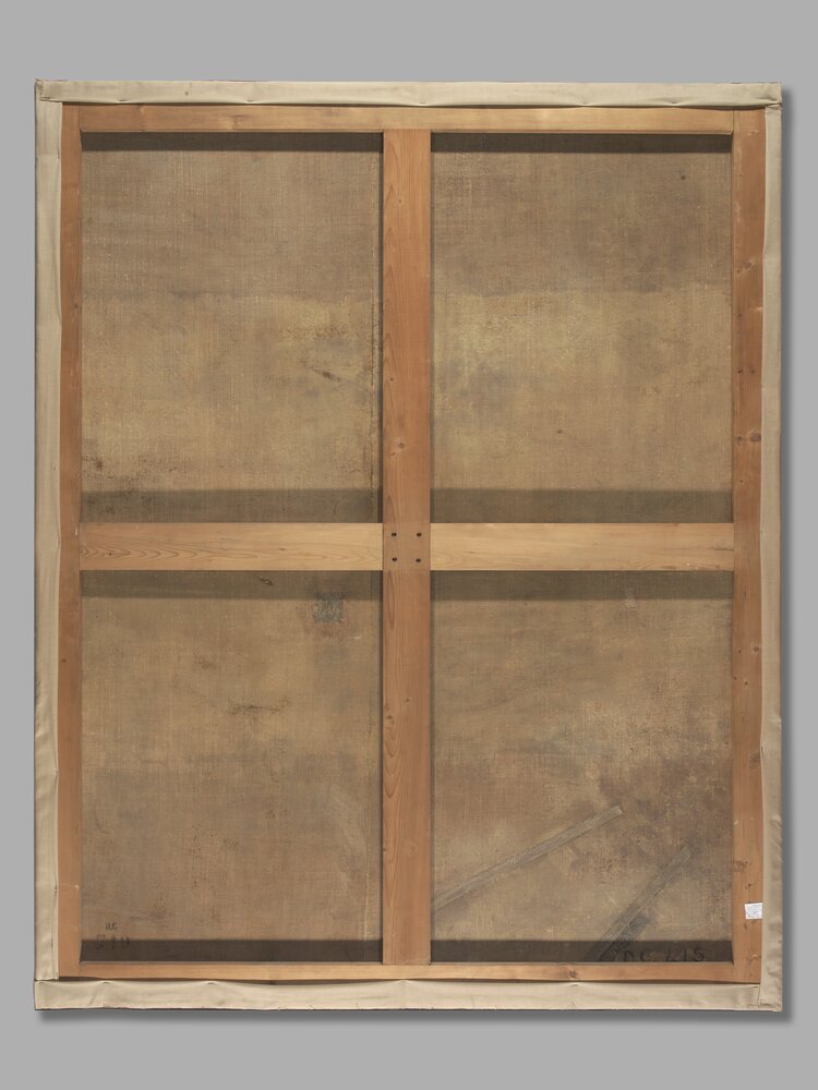 Venaria Reale, Reggia di Venaria, J. Miel, Hunting wild boar, inv. D 741 298, verso - after restoration