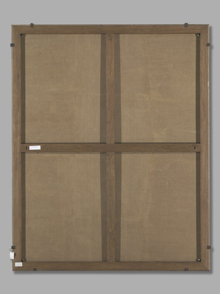 Venaria Reale, Royal Palace of Venaria, J. Miel, Hunting deer, inv. D 743 300, verso - before restoration