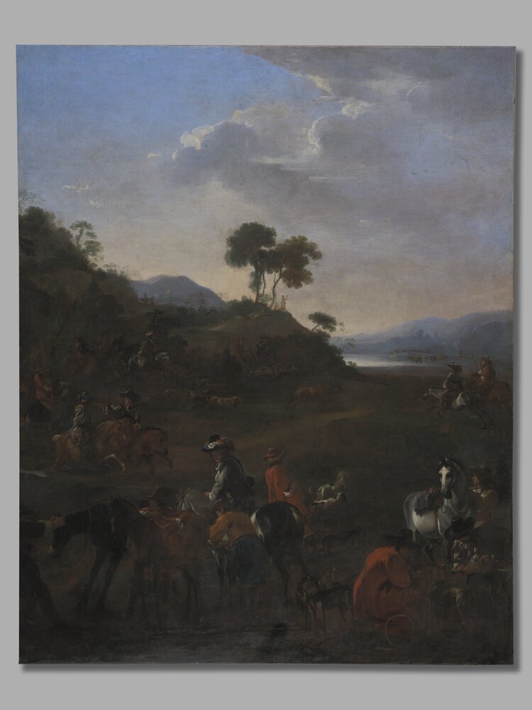 Venaria Reale, Royal Palace of Venaria, J. Miel, Hunting deer, inv. D 743 300 - after restoration