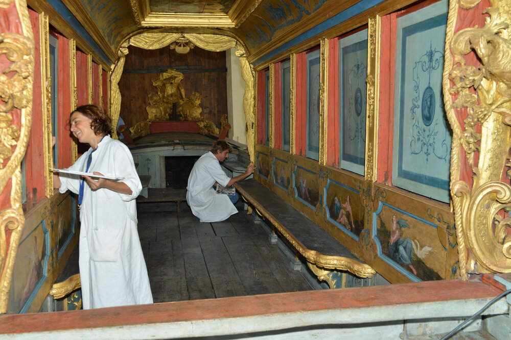 Venaria Reale, Royal Palace of Venaria, Bucintoro, inv. 0872/L - during restoration