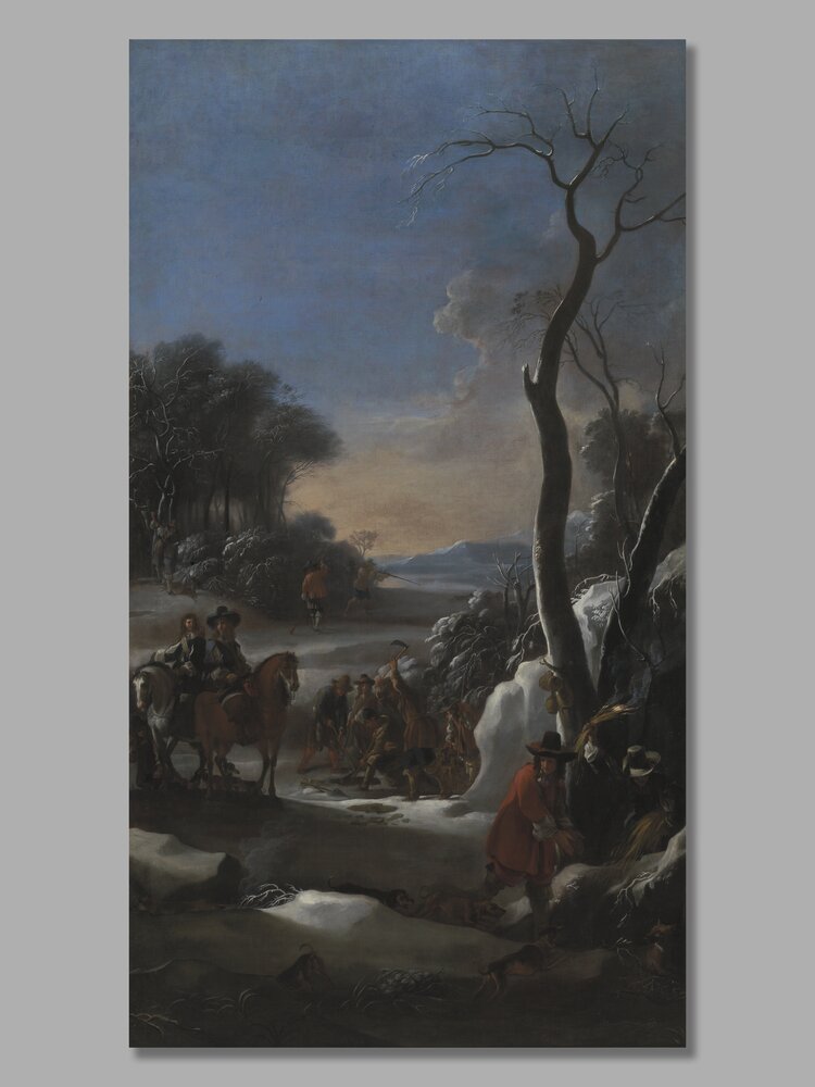 Venaria Reale, Royal Palace of Venaria, J. Miel, Fox hunting, inv. D 738 295 - after restoration