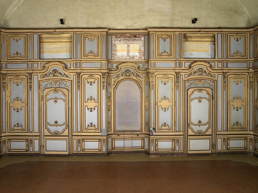 Nichelino, Palazzina di Caccia di Stupinigi, G. B. Ugliengo, Antibiblioteca - prima del restauro