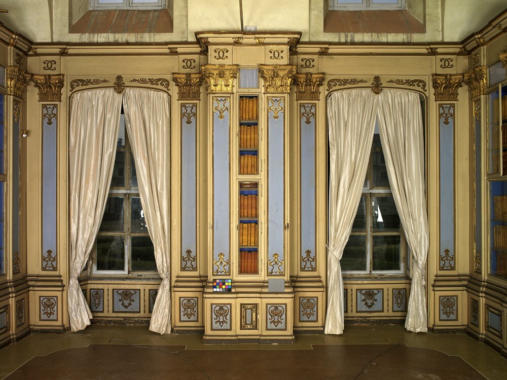 Nichelino, Palazzina di Caccia di Stupinigi, G. B. Ugliengo, Biblioteca - prima del restauro