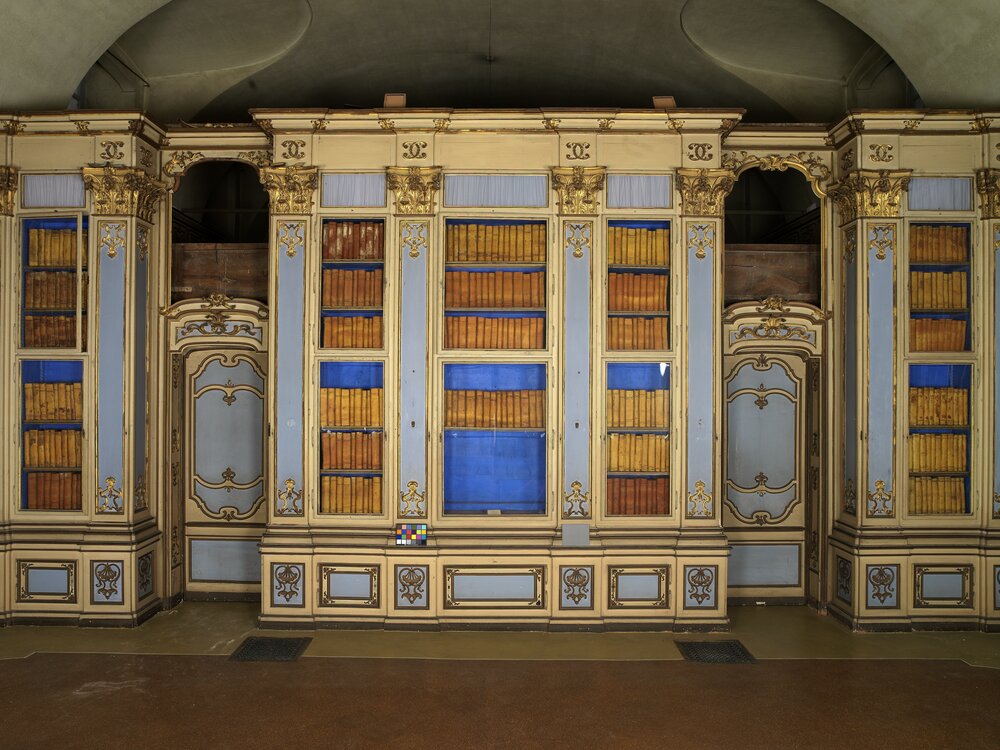 Nichelino, Palazzina di Caccia di Stupinigi, G. B. Ugliengo, Biblioteca - prima del restauro