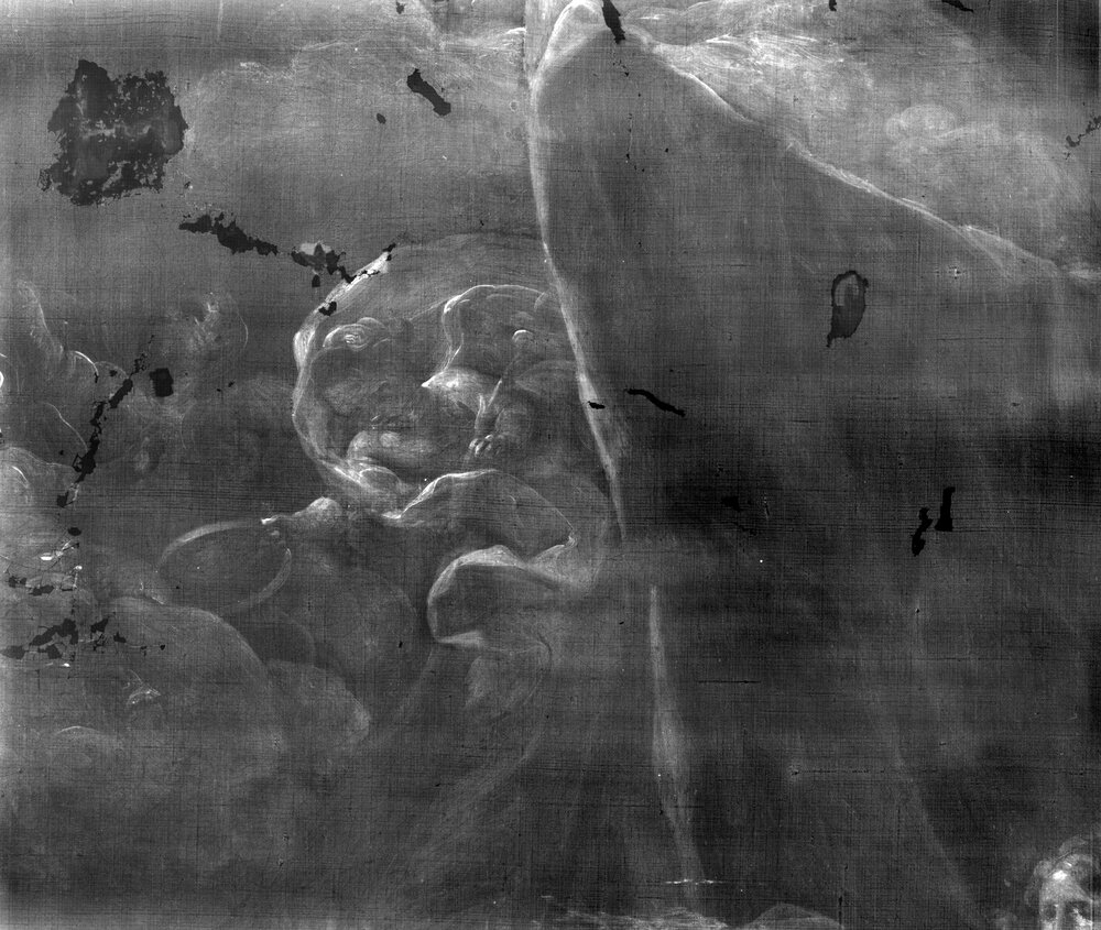 Turin, Galleria Sabauda, C. Giaquinto, Il transito di S. Giuseppe, inv. 1089 - Digital X-ray X-ray