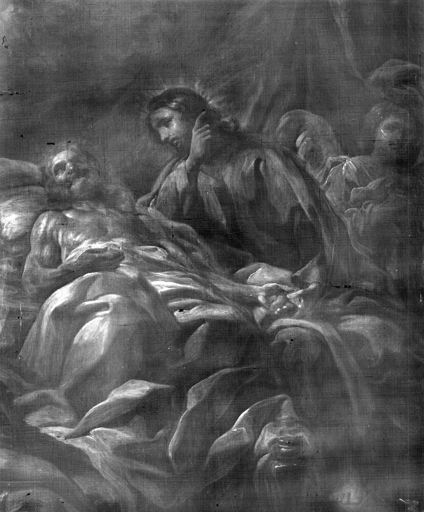 Turin, Galleria Sabauda, C. Giaquinto, Il transito di S. Giuseppe, inv. 1089 - Digital X-ray X-ray