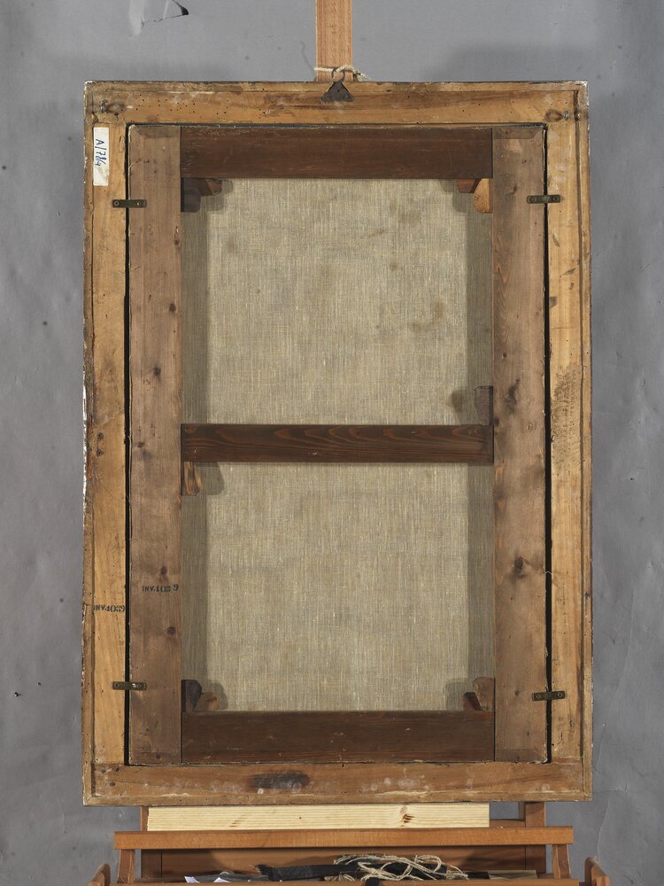 Turin, Galleria Sabauda, C. Giaquinto, Il transito di S. Giuseppe, inv. 1089, verso - after restoration