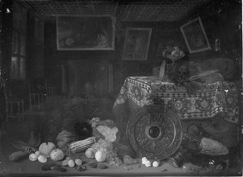 Galleria Sabauda, P. Gysels, Interior of the Dutch Chamber inv. 329, cat. 267 - IR analysis