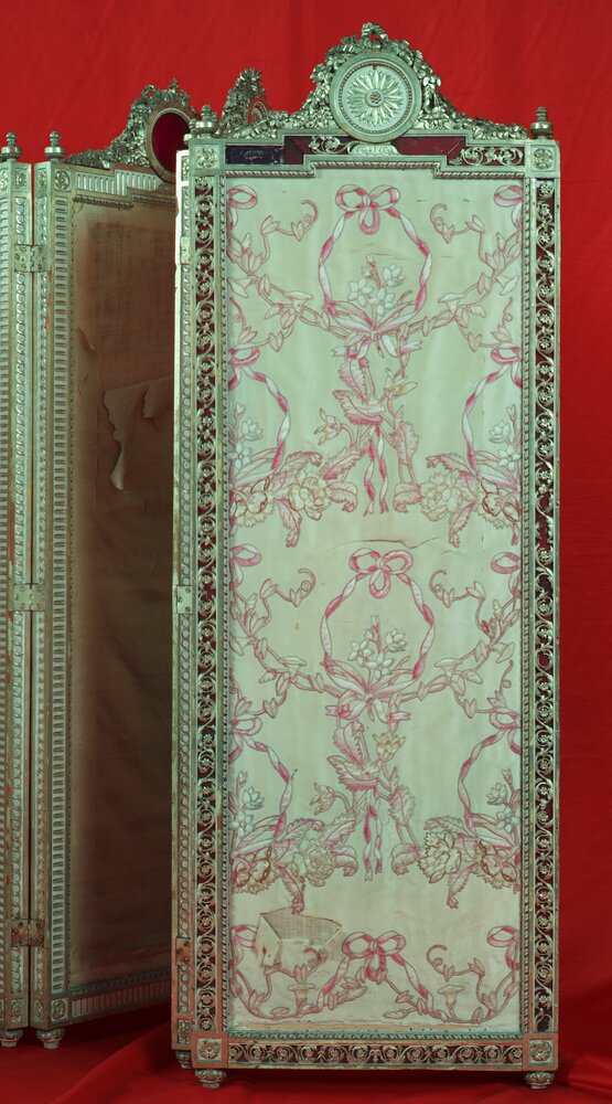 Nichelino, Palazzina di Caccia di Stupinigi, G. M. Bonzanigo, Paravento, inv. 1119 - Infrared in false color 