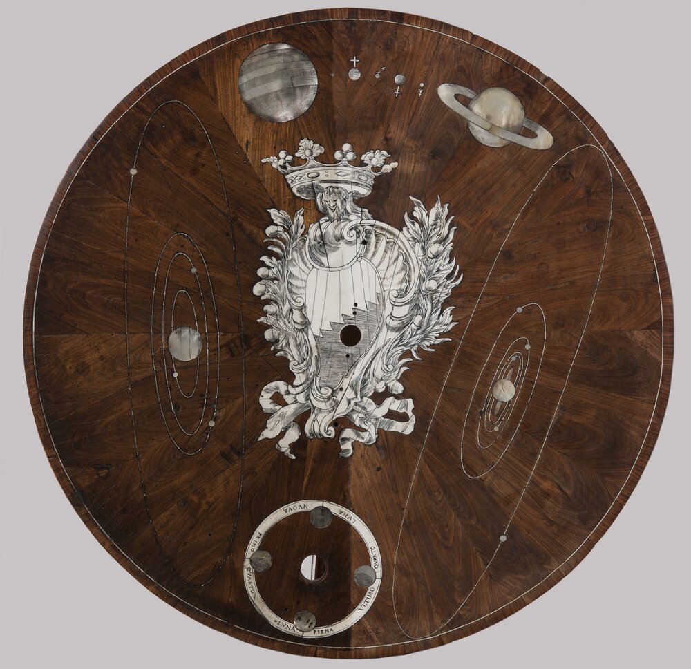 Torino, Museo Civico d’Arte Antica – Palazzo Madama, P. Piffetti, Planetario, inv. 1269/L - durante il restauro