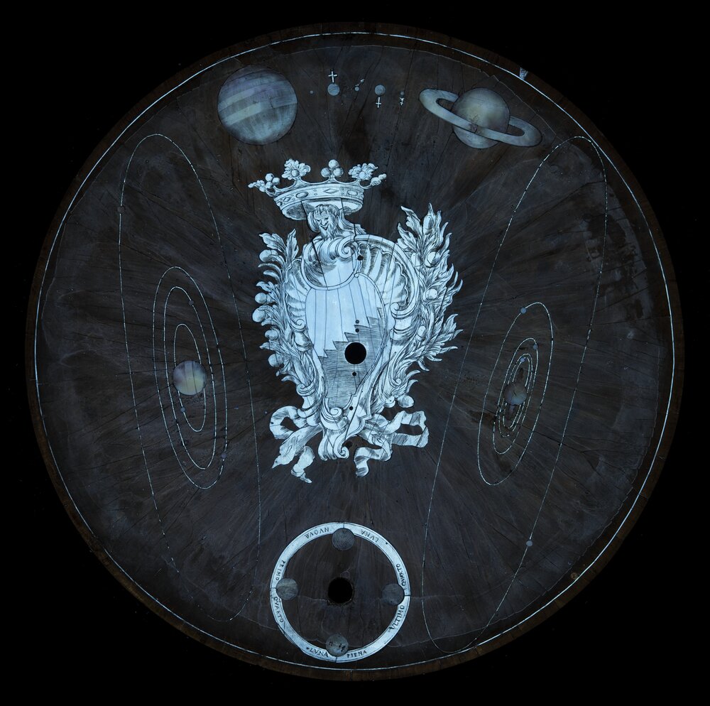 Torino, Museo Civico d’Arte Antica – Palazzo Madama, P. Piffetti, Planetario, inv. 1269/L - analisi UV