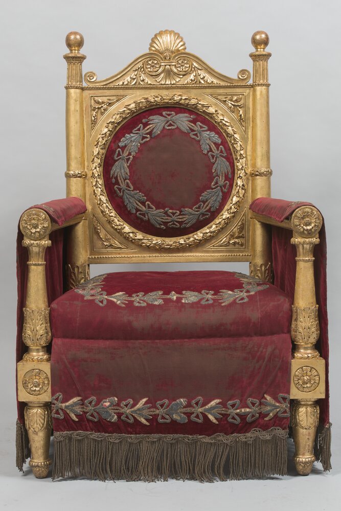 Roma, Palazzo del Quirinale, Trono, inv. PR 7756/1 - dopo il restauro