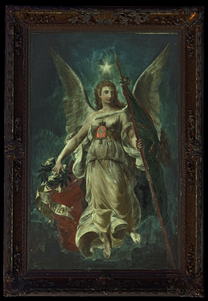 Turin, Palazzo Reale, P. Amerigo, Genio alato, inv. 5185 - UV analysis