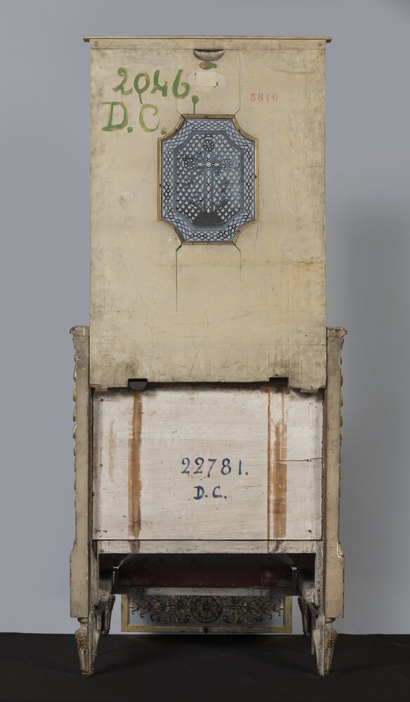 Turin, Royal Palace, F. Bolgiè, Confessionale, inv. DC 2046 - before restoration