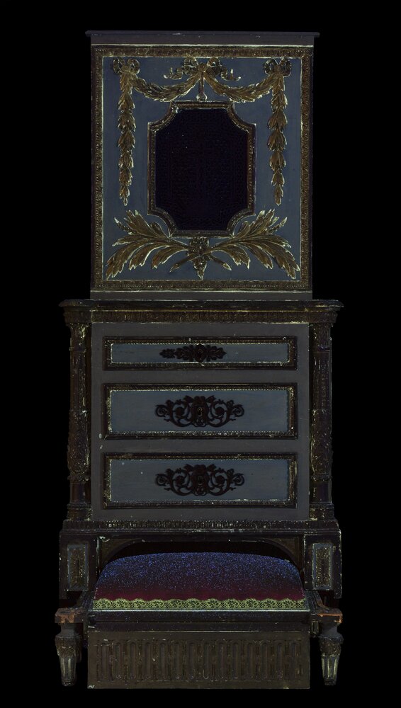 Turin, Royal Palace, F. Bolgiè, Confessionale, inv. DC 2046 - UV analysis