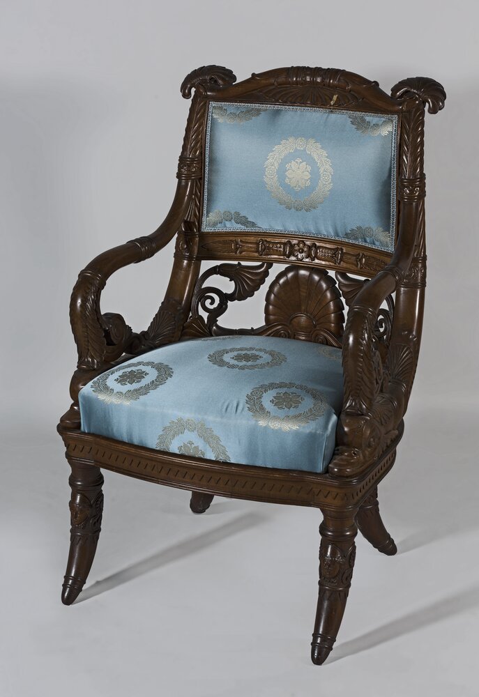 124mc18-AL-2017_Racconigi, Castello, H. T. Peters, Armchair, inv. R 2963