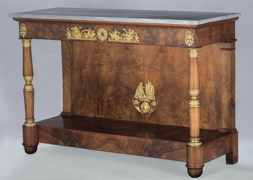 Agliè, Castello ducale, minusiere Berolati, Console, inv. 28 - dopo il restauro