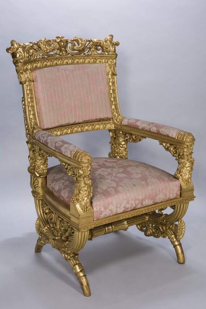 124mc06-AL-2017_Turin, Civic Museum of Ancient Art - Palazzo Madama, G. Capello, Armchair, inv. 1757/L