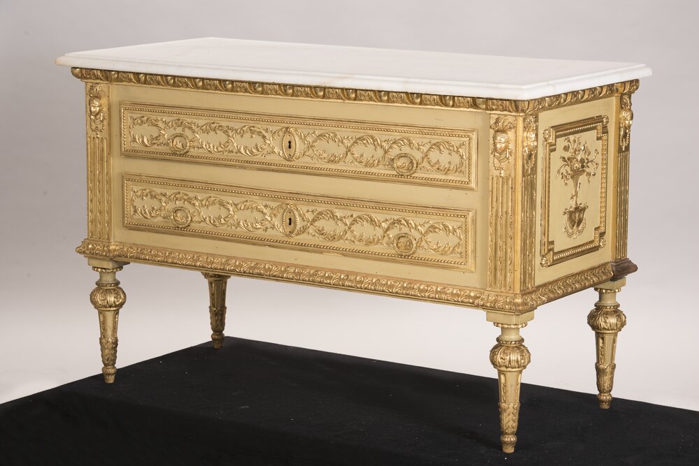 Tremezzina, Villa Carlotta, G. M. Bonzanigo, Cassettone, inv. 3527 - dopo il restauro