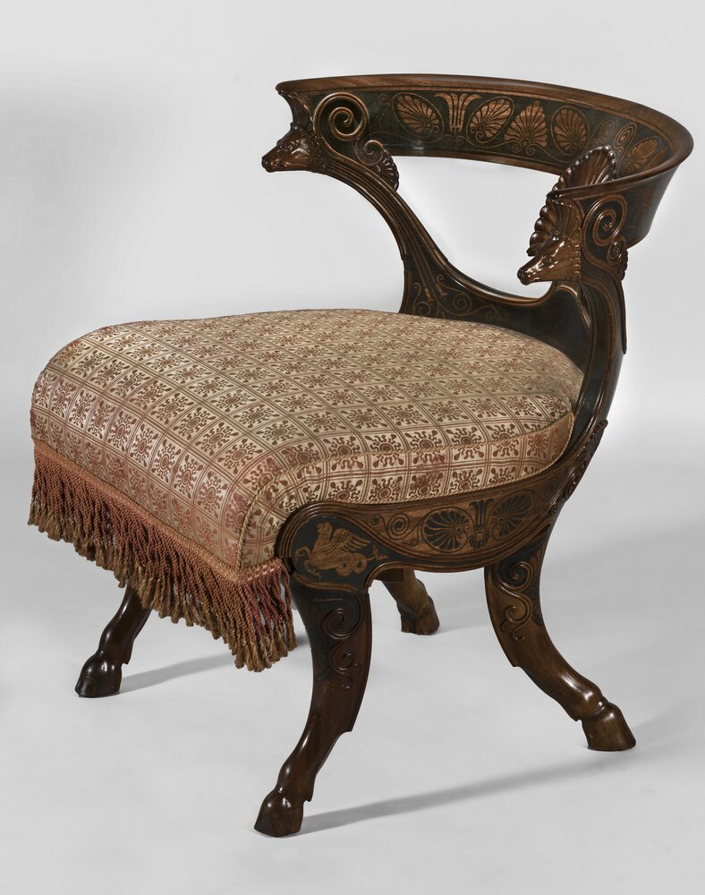 124mc17-AL-2017_Racconigi, Castello, G. Capello (Moncalvo), Armchair, inv. R 6248