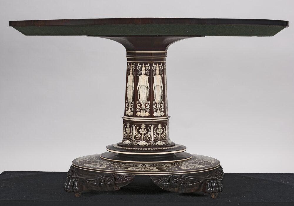 Turin, Royal Palace, G. Capello, Magnificent table, inv. 9310 - after restoration