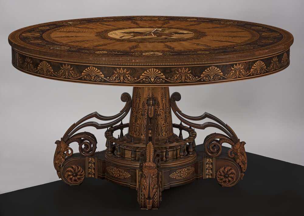 Turin, Museo Civico d'Arte Antica - Palazzo Madama, T. H. Peters, Center table, inv. 1751-L - after restoration