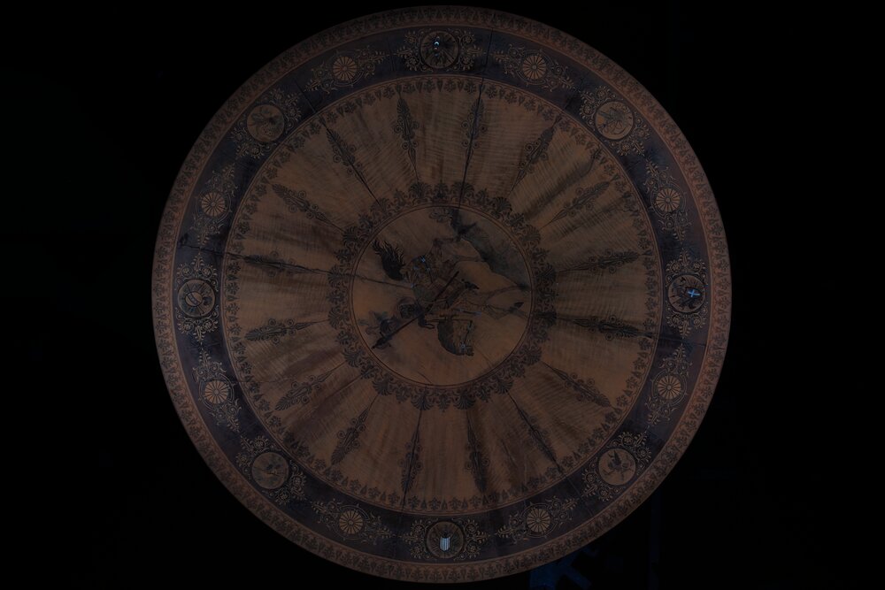 Turin, Museo Civico d'Arte Antica - Palazzo Madama, T. H. Peters, Center table, inv. 1751-L - UV analysis