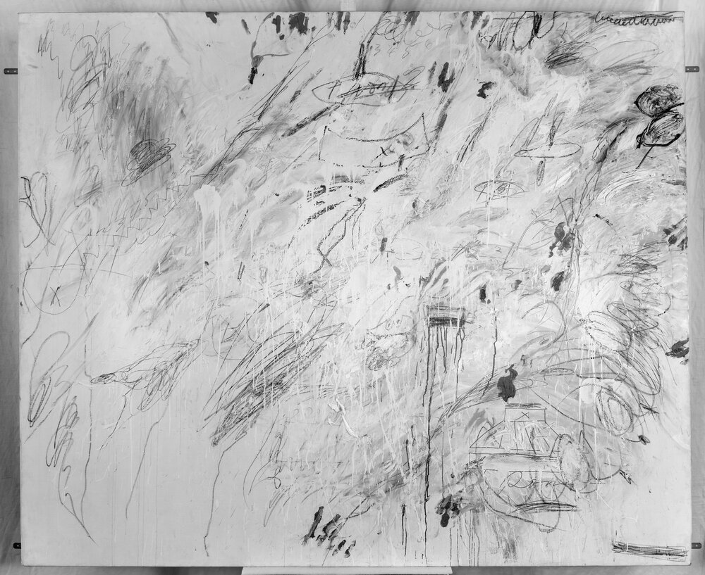 Torino, Galleria Civica d'Arte Moderna e Contemporanea (GAM), C. Twombly, Senza titolo o Roma(Il muro), inv. P-1704 - infrarosso (950 nm)