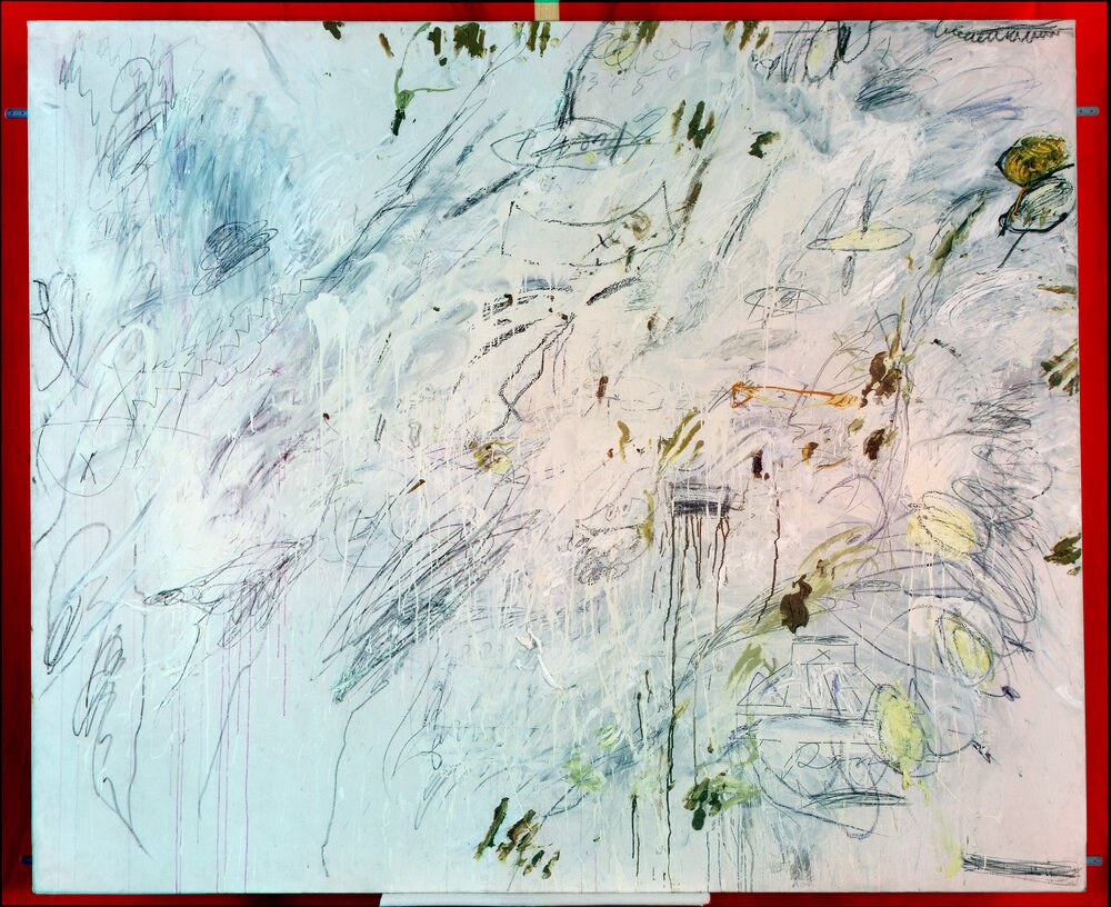 Torino, Galleria Civica d'Arte Moderna e Contemporanea (GAM), C. Twombly, Senza titolo o Roma(Il muro), inv. P-1704 - infrarosso in falso colore (950 nm)