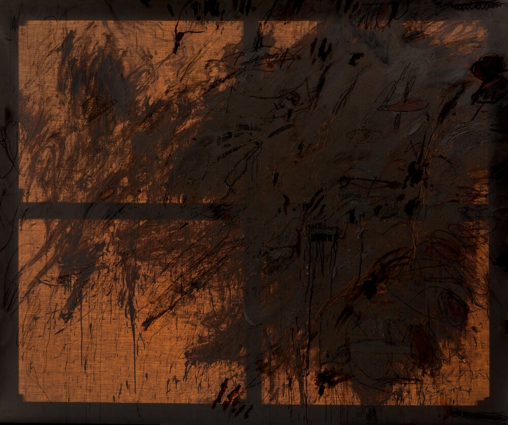 Torino, Galleria Civica d'Arte Moderna e Contemporanea (GAM), C. Twombly, Senza titolo o Roma(Il muro), inv. P-1704 - trasilluminazione