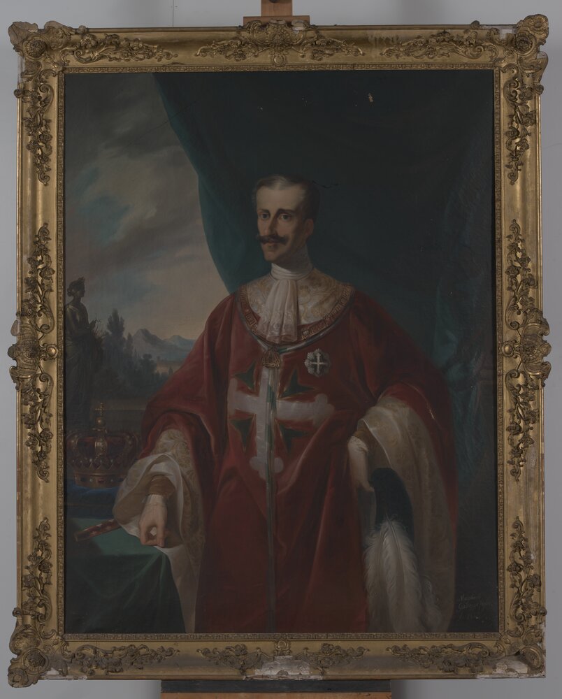 20mc01-TE-2017_Nichelino, Palazzina di Caccia di Stupinigi, G. Martinotti, Ritratto di Carlo Alberto come Gran Maestro dell’Ordine Mauriziano