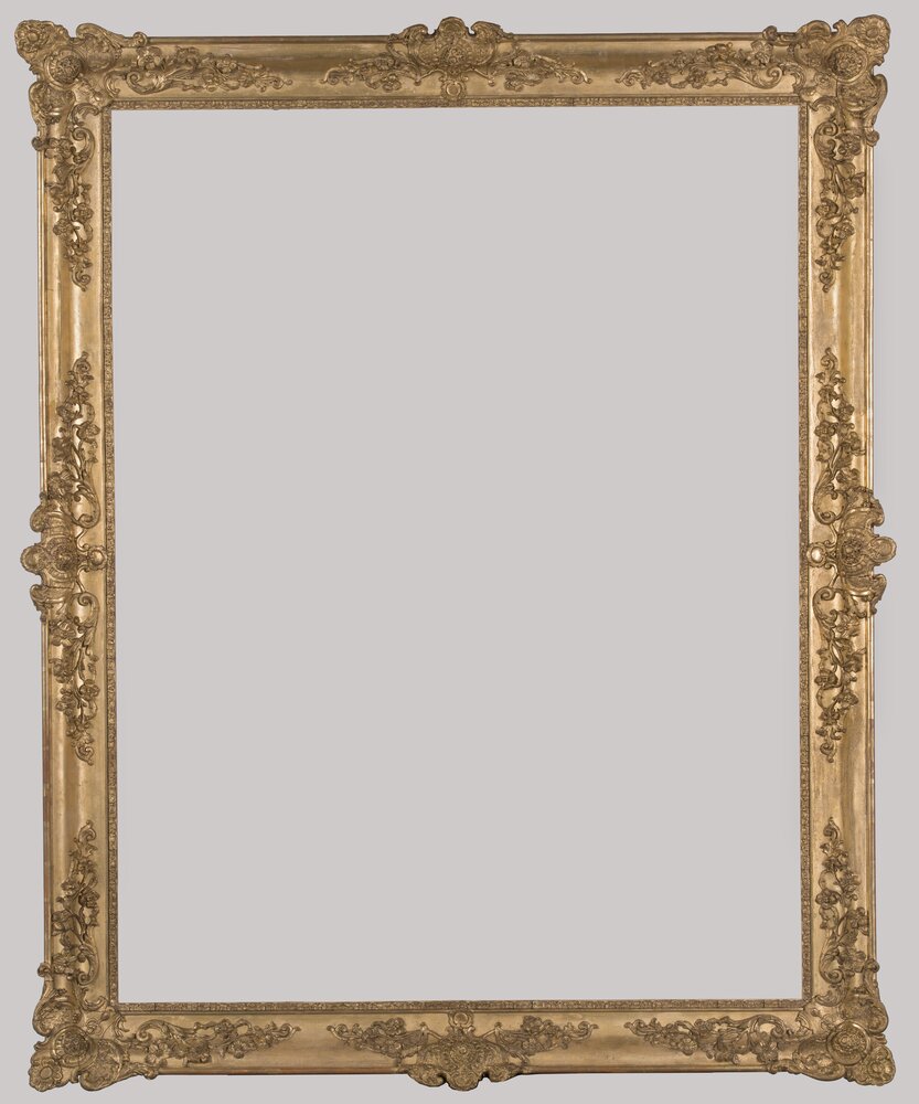 Palazzina di Caccia di Stupinigi, Giovanni Martinotti, Ritratto di Carlo Alberto come Gran Maestro dell’Ordine Mauriziano, cornice - dopo il restauro
