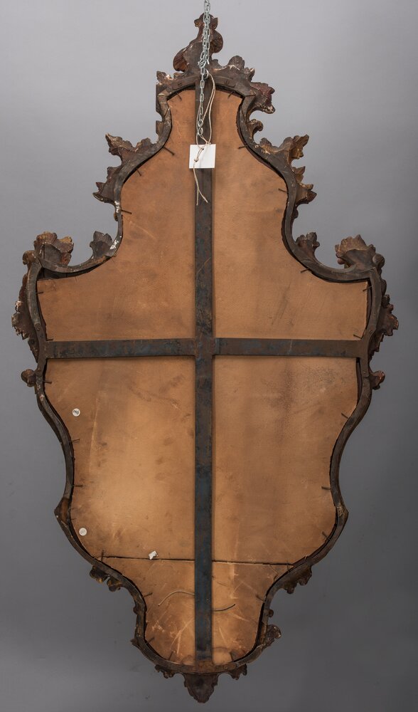 Venaria, Reggia, Applique con specchio, inv. 1172-L, verso - prima del restauro