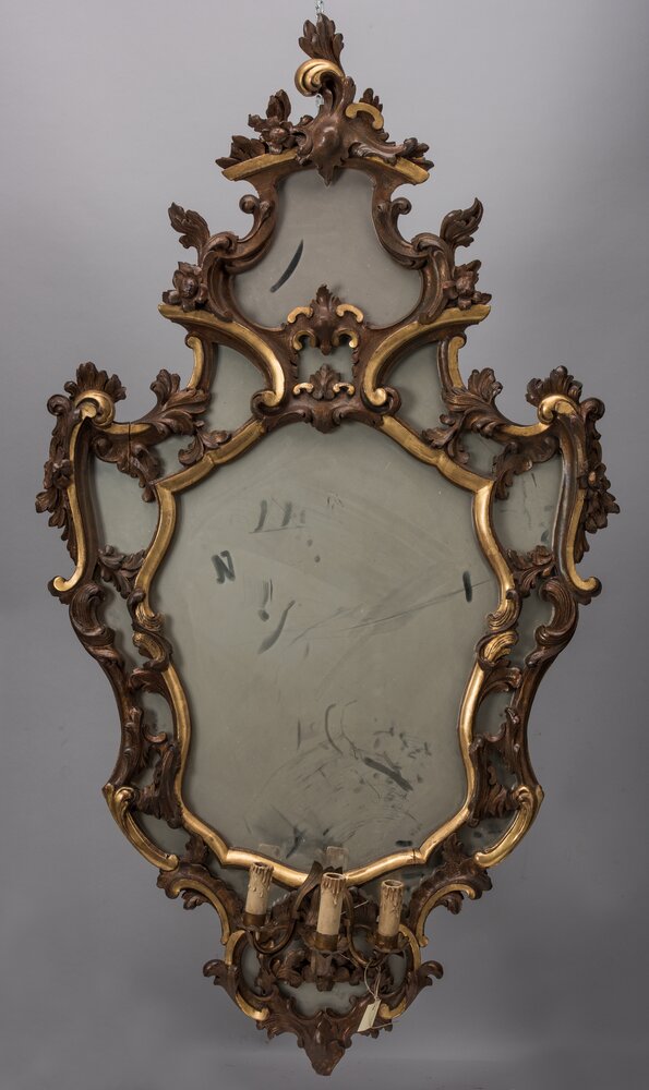 Venaria, Reggia, Applique con specchio, inv. 1173-L - prima del restauro