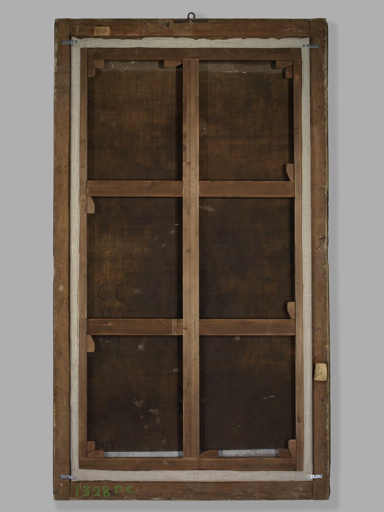 Moncalieri, Castello, Philip II without land, inv. 673, verse - after restoration