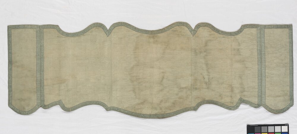 Saluzzo, Castello della Manta (FAI), Tendaggio letto a baldacchino Camera di Michele Antonio - dopo il restauro