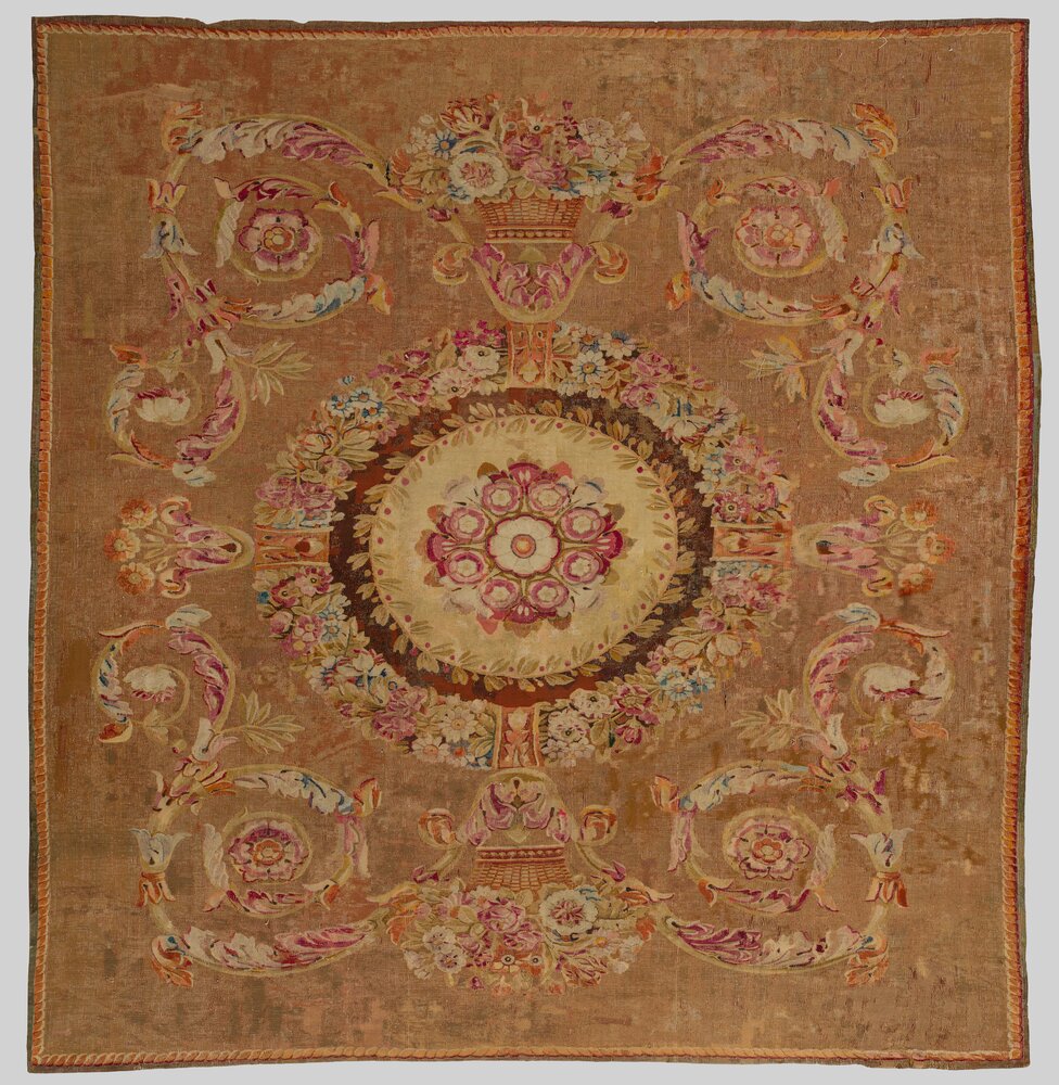 64-MT-2015_Valsolda, Villa Fogazzaro Roi (FAI), Manifattura Aubusson, Tappeto tessuto ad arazzo