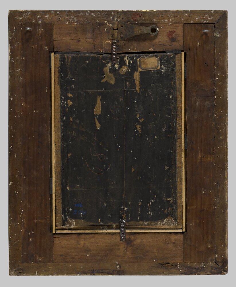 Venaria, Royal Palace, Portrait of Matilda of Canossa, inv. 720, verso - before restoration