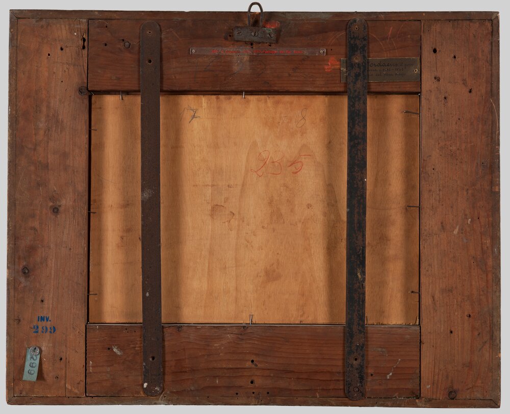 Venaria, Reggia, Passaggio del Mar Rosso, inv. 299, verso - prima del restauro